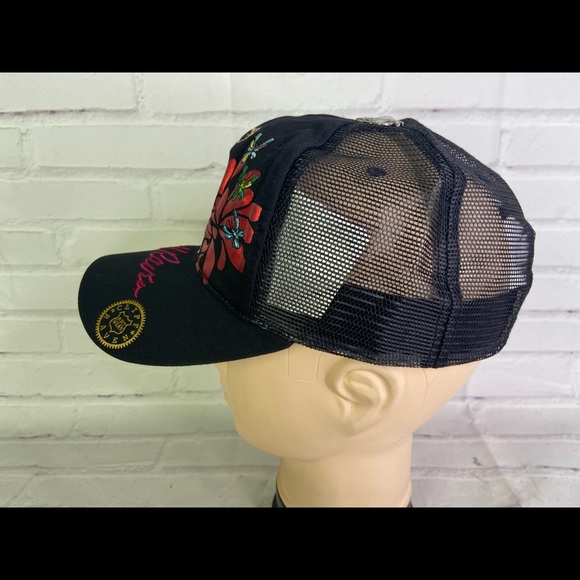 Cliff Raven Artwear Dragon Tattoo Embroidered Mesh Back Trucker Snapback Hat - Picture 4 of 9